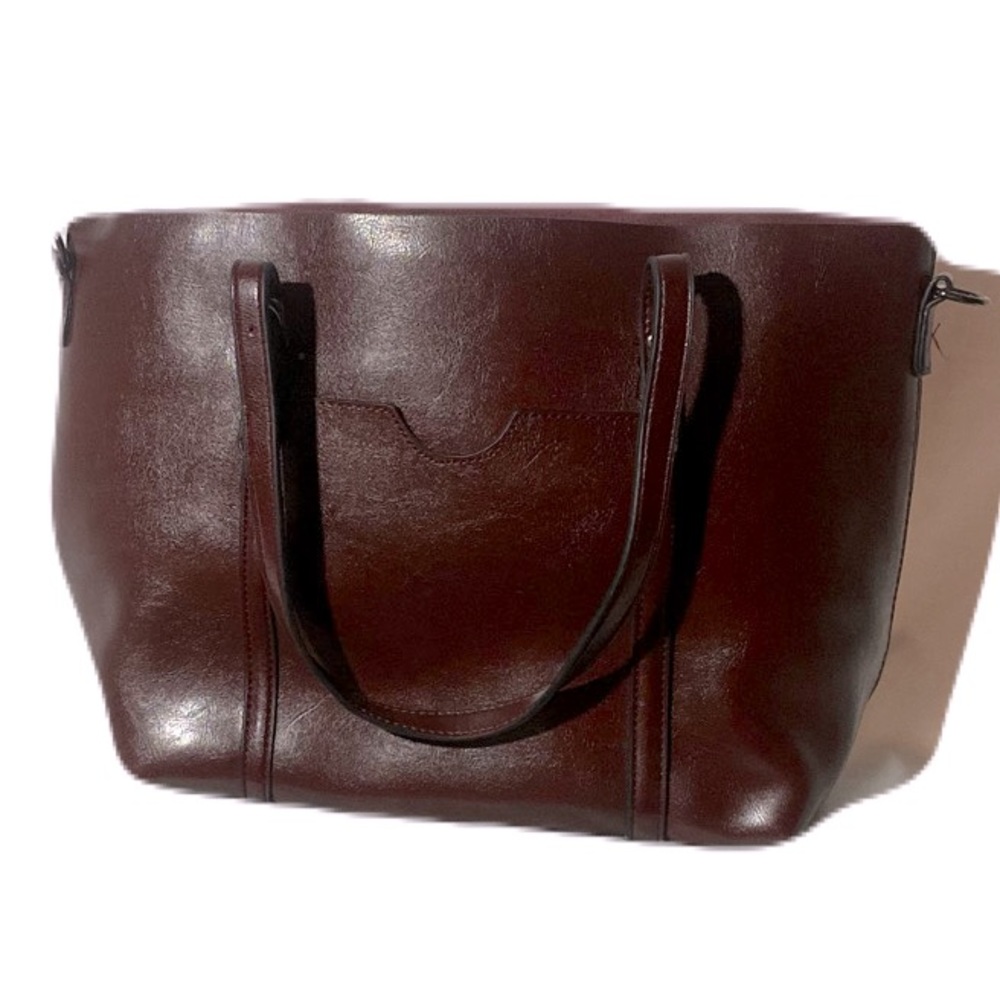 NWOT Leather Brown Purse\Briefcase